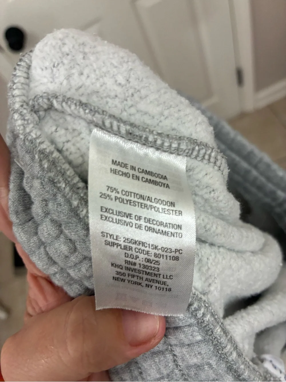 GAP Light Gray Men’s Cargo Jogger Sweatpants